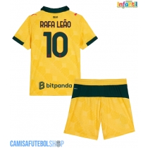Camisa de time de futebol AC Milan Rafael Leao #10 Replicas 3º Equipamento Infantil 2025-26 Manga Curta (+ Calças curtas)